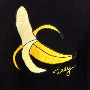 Lazy Oaf (Collectible) Gone Bananas cardigan sweater with embossed buttons